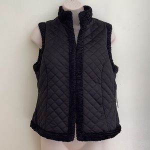 Ralph Lauren Black Reservable Vest Size Small NWT